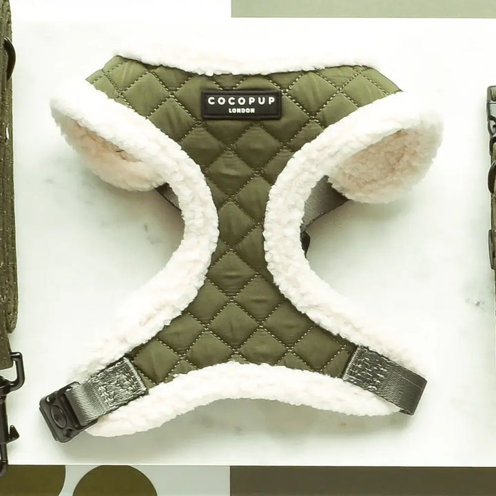 Nastavitelný postroj Cocopup - Khaki Quilted