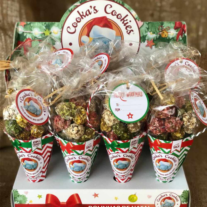 Vánoční kornoutky Cooka’s Cookies ve stojánku
