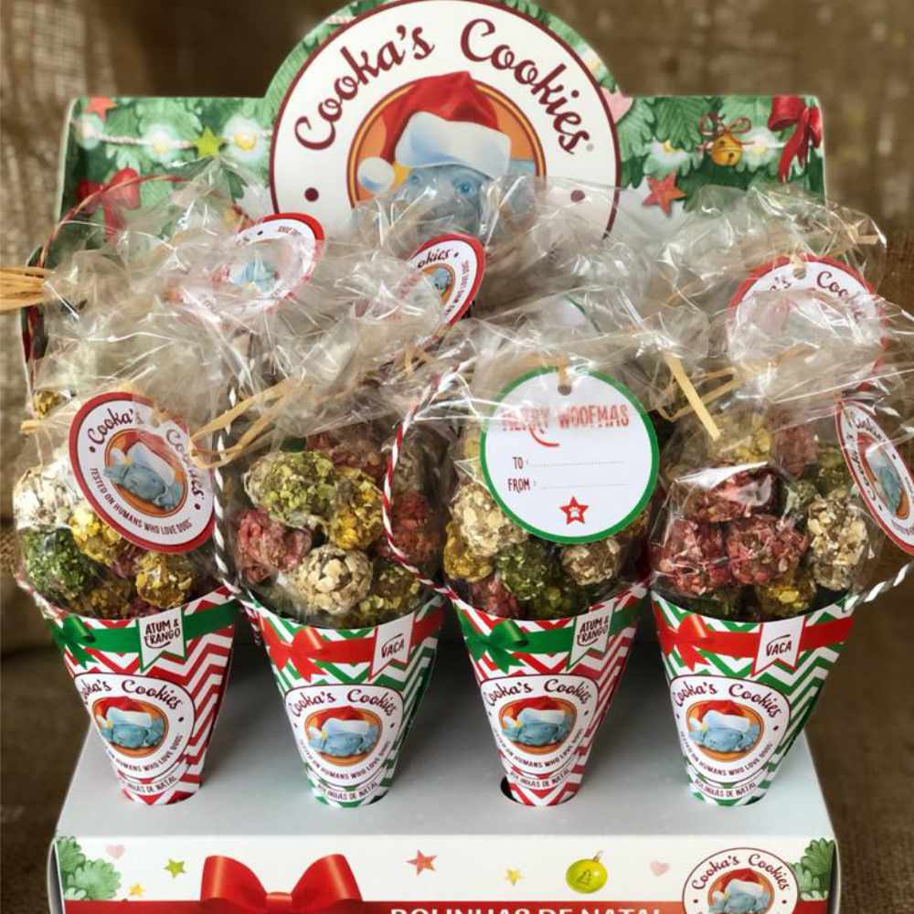 Vánoční kornoutky Cooka’s Cookies ve stojánku