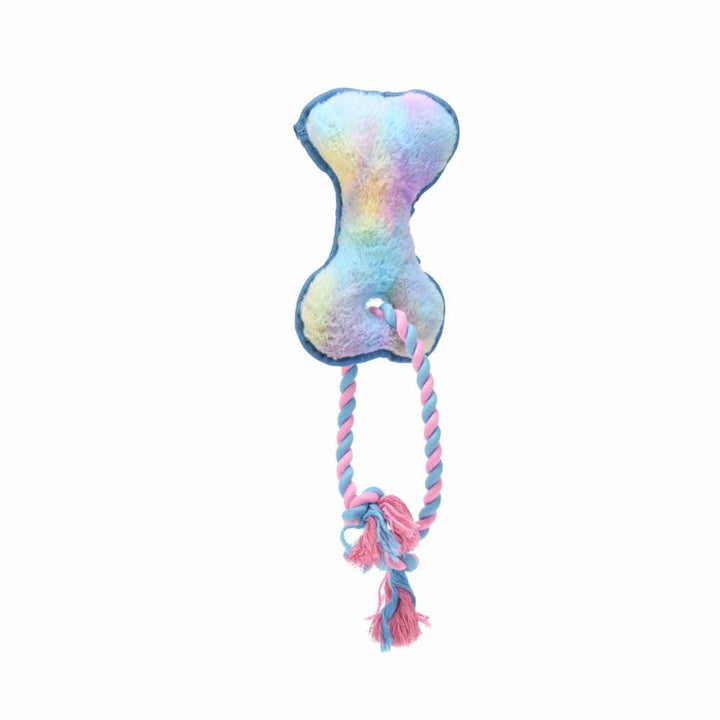 Rainbow Bone – plyšová kost s lanem