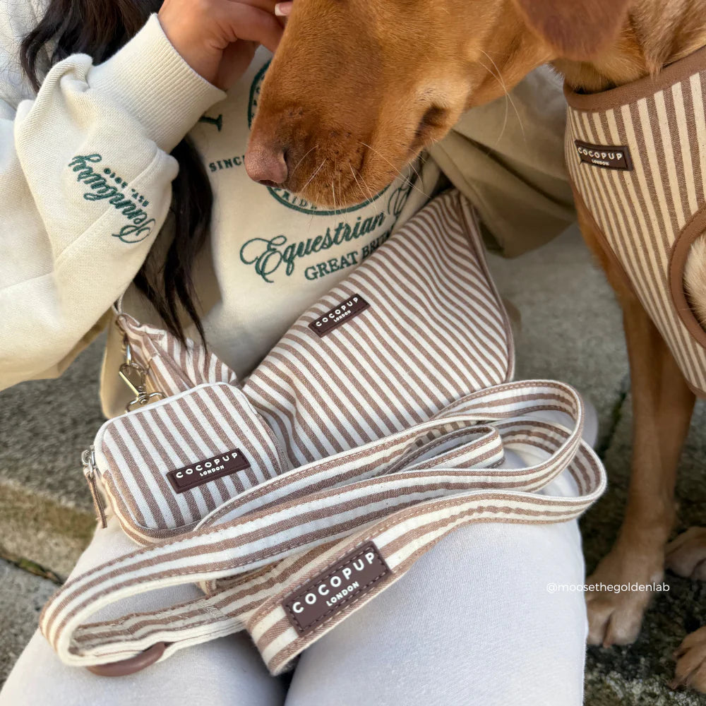 Kapsička na pamlsky CocoPup – London Linen Stripes
