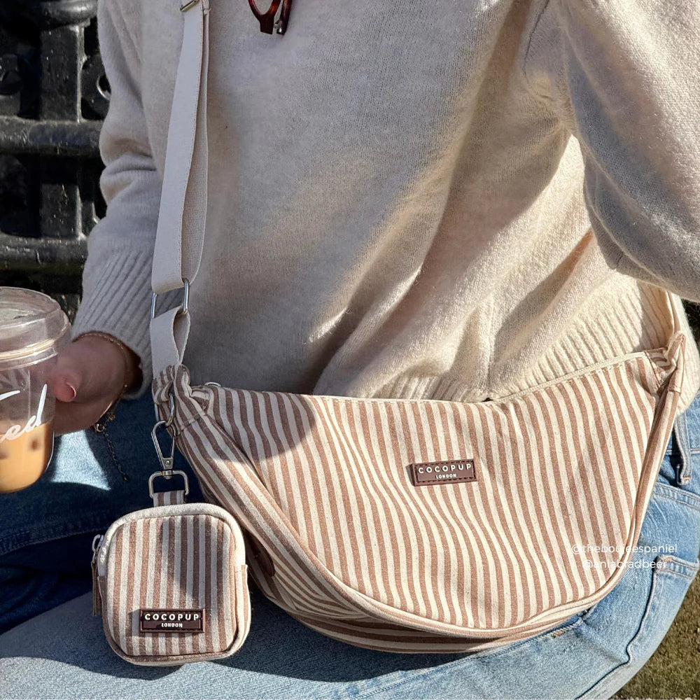 Kapsička na pamlsky CocoPup – London Linen Stripes