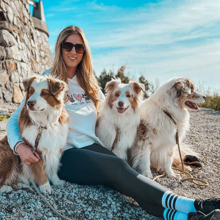 Damen-Sweatshirt – Nur gute Hundevibes