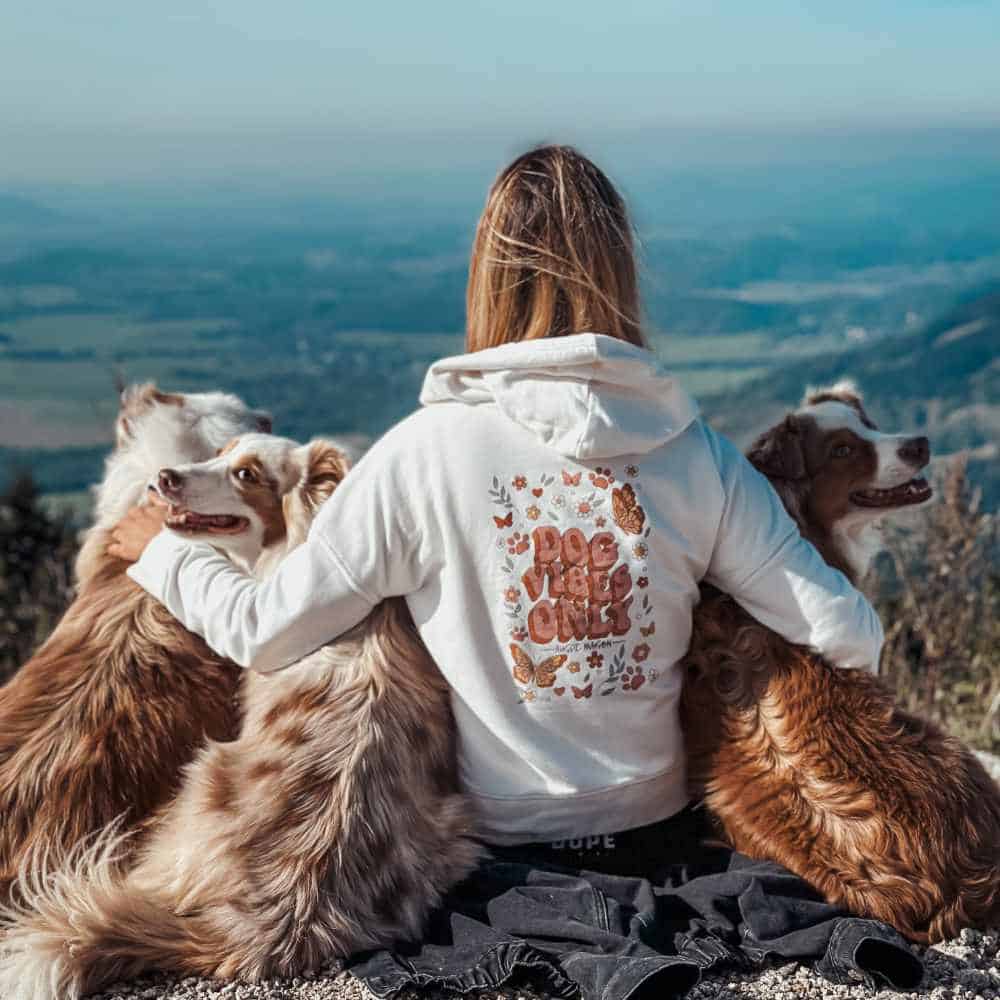 Damen-Sweatshirt – Nur gute Hundevibes