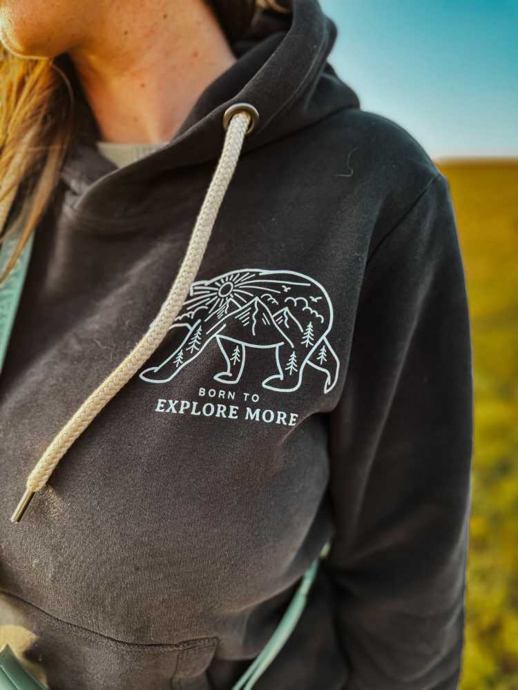 Unisex-Kapuzenpullover – Born to Explore
