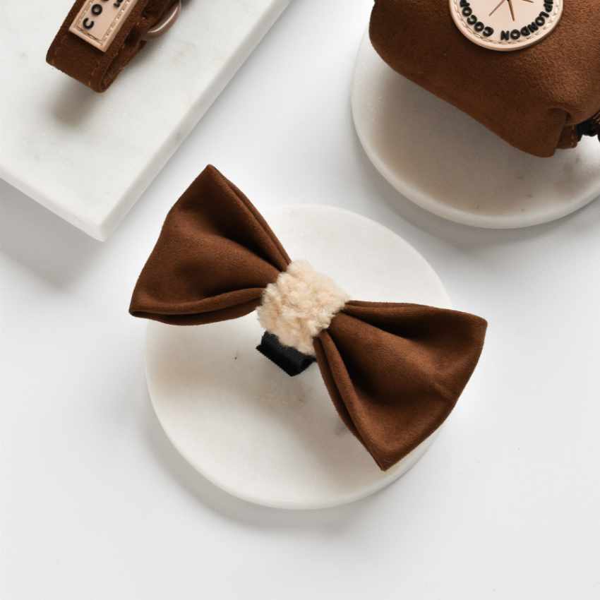 Cocopup Bow Tie - Brown Aviator 