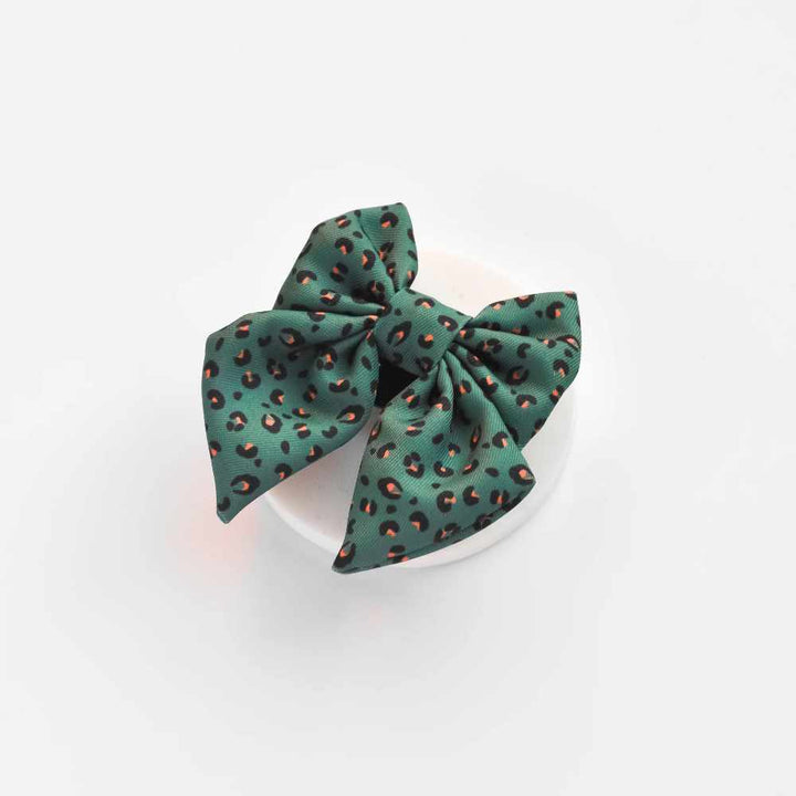 Cocopup Bow Tie - Khaki Leopard Sailor