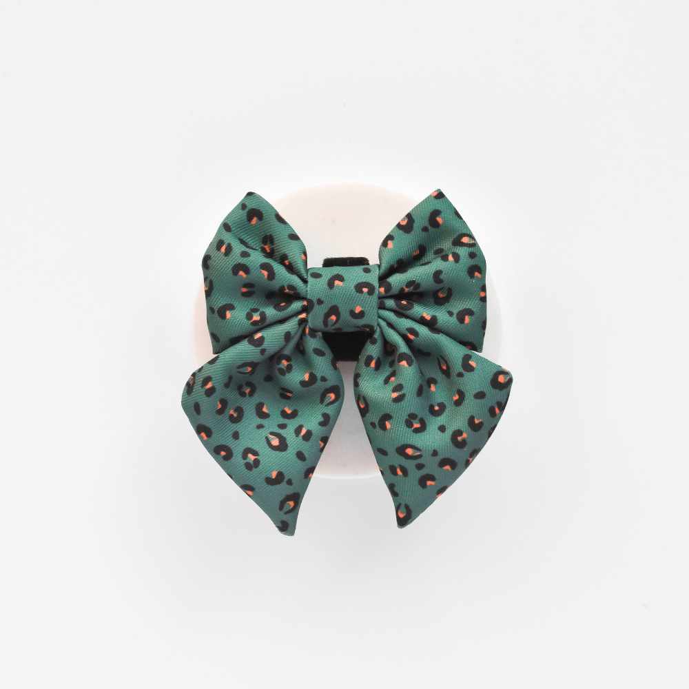 Cocopup Bow Tie - Khaki Leopard Sailor