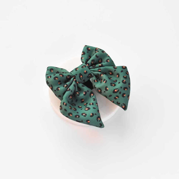Cocopup Bow Tie - Khaki Leopard Sailor