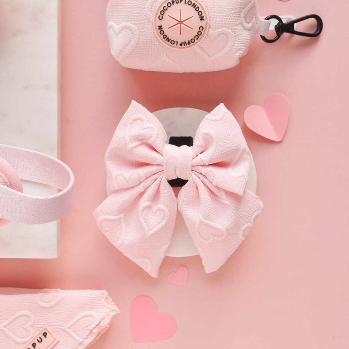 Motýlek Cocopup - Baby pink heart Sailor