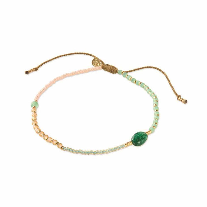 Náramek na nohu Liberation - Aventurine