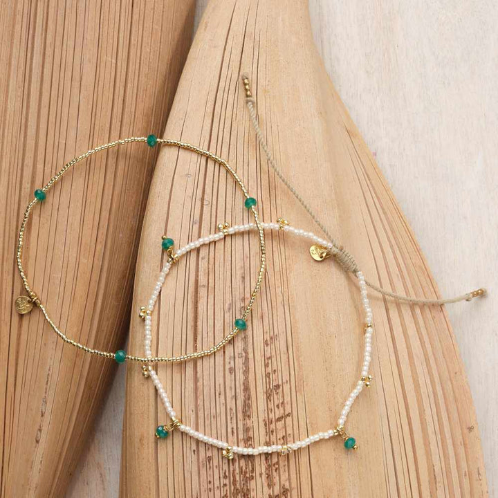 Náramek na nohu Spice - Aventurine