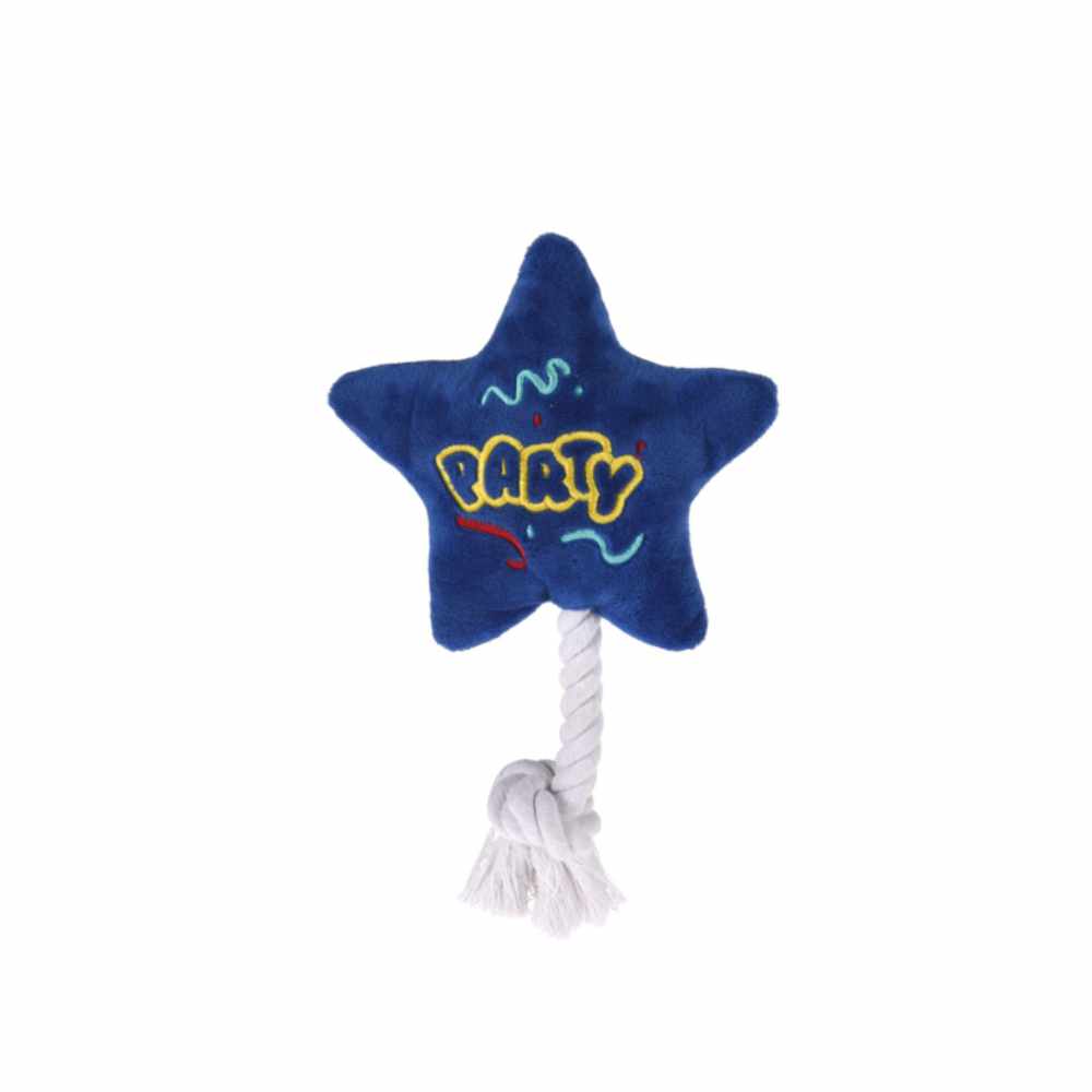 Party Star – plyšová hvězda s lanem