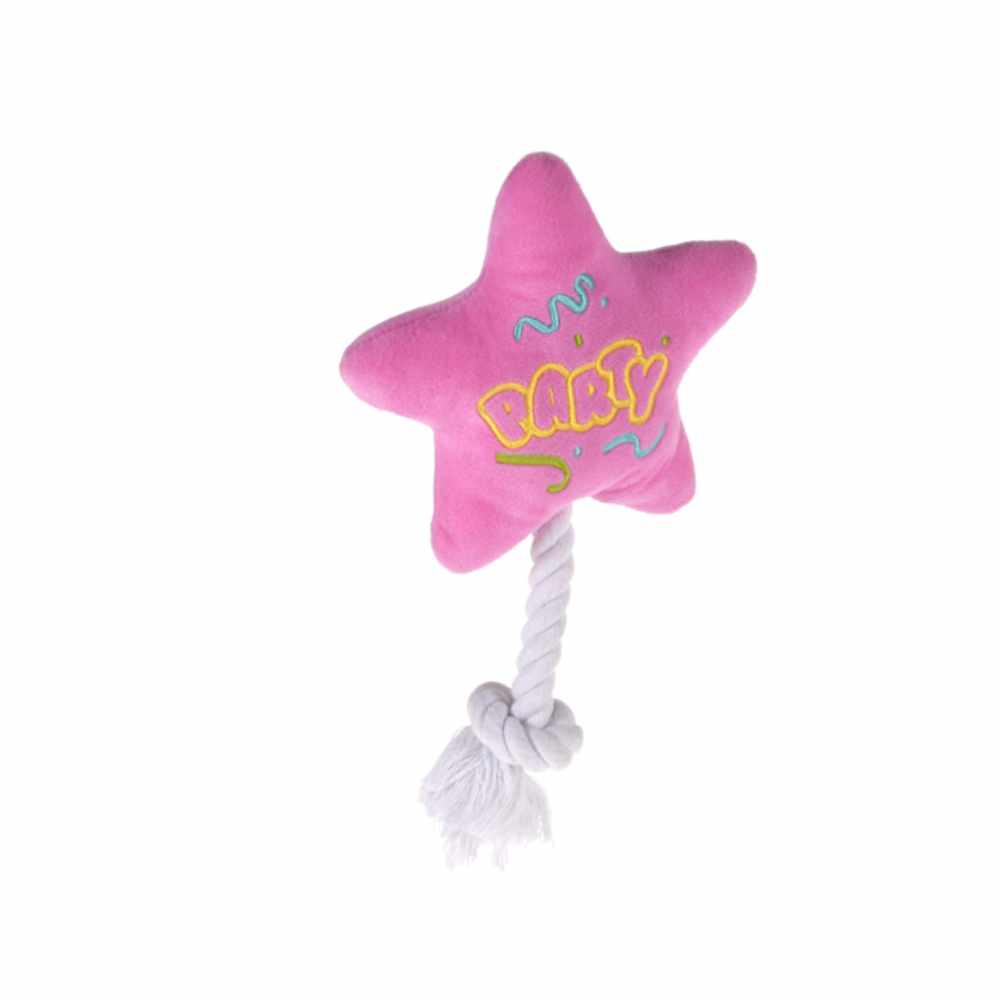 Party Star – plyšová hvězda s lanem