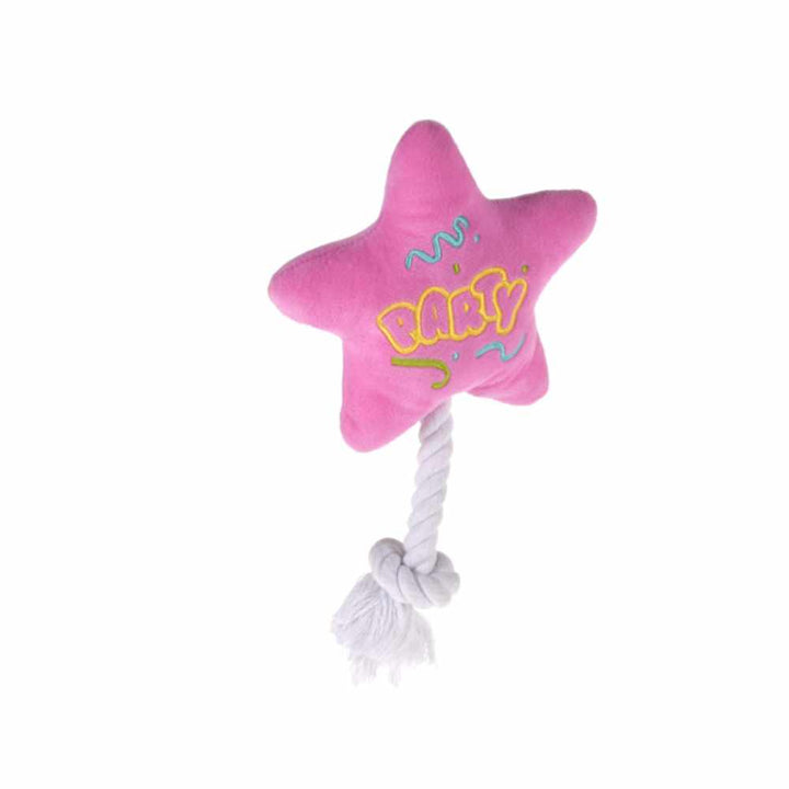 Party Star – plyšová hvězda s lanem