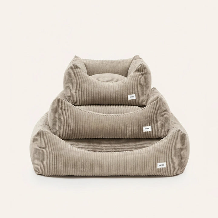Snozy Hundebett Cord – beige