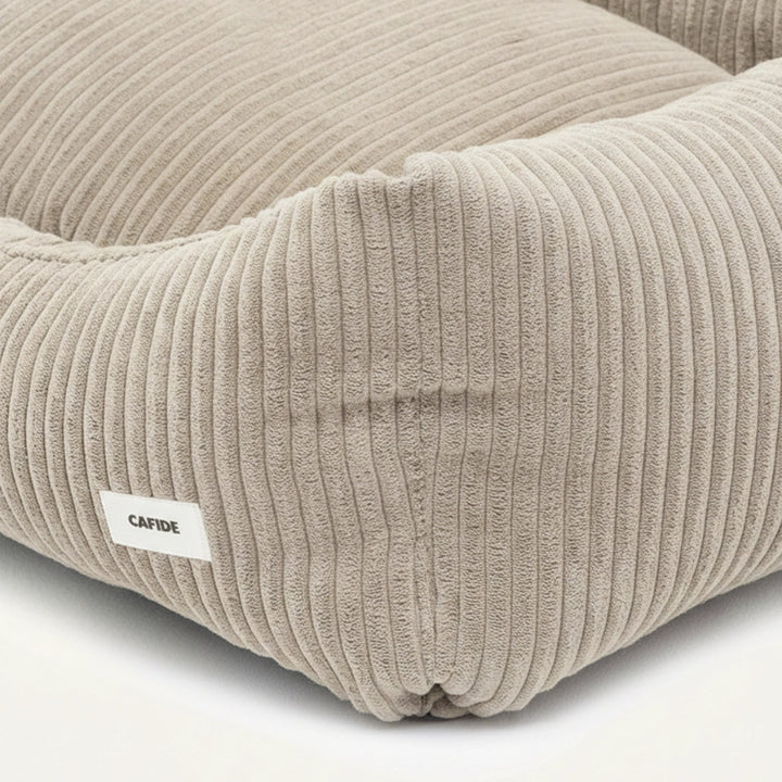 Snozy Hundebett Cord – beige