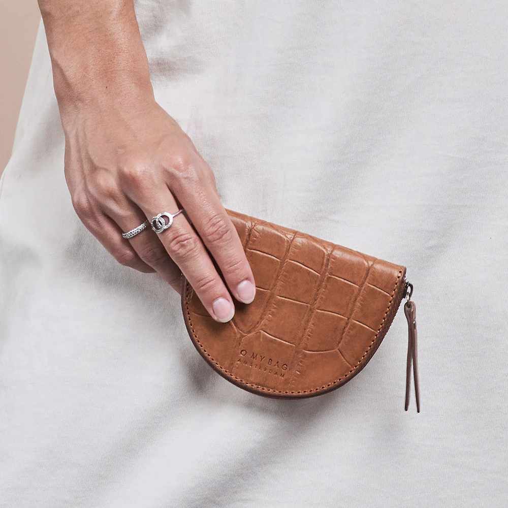 Peněženka Laura - Croco Cognac