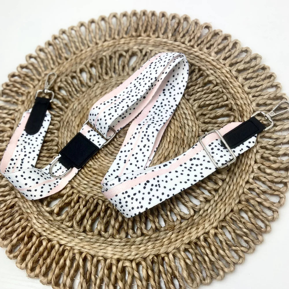 Popruh na pamlskovník CocoPup Pink Dalmatian