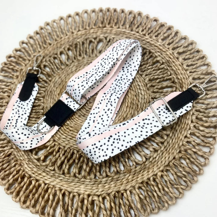 Popruh na pamlskovník CocoPup Pink Dalmatian