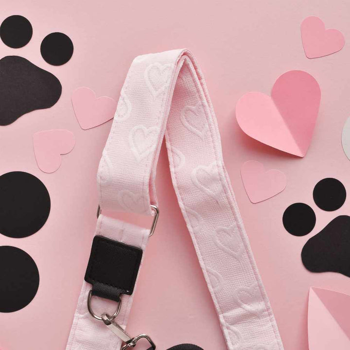 Popruh na pamlskovník CocoPup - Baby pink heart