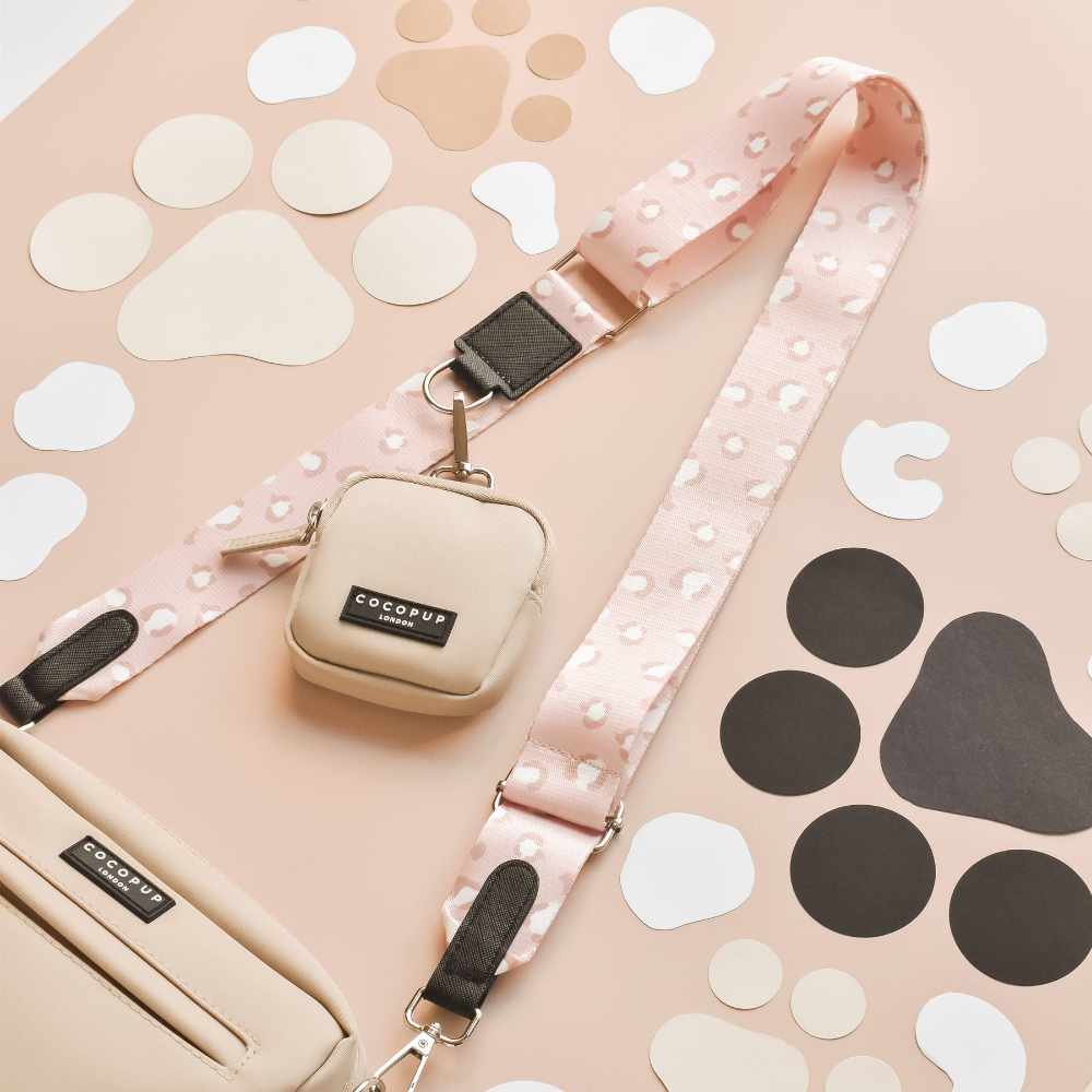 Popruh na pamlskovník CocoPup - Nude Chic Leopard