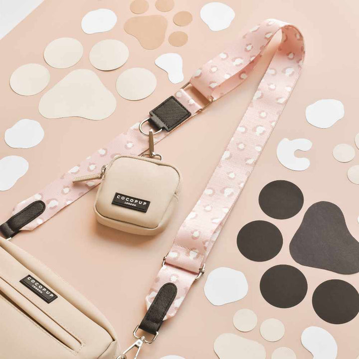 Popruh na pamlskovník CocoPup - Nude Chic Leopard
