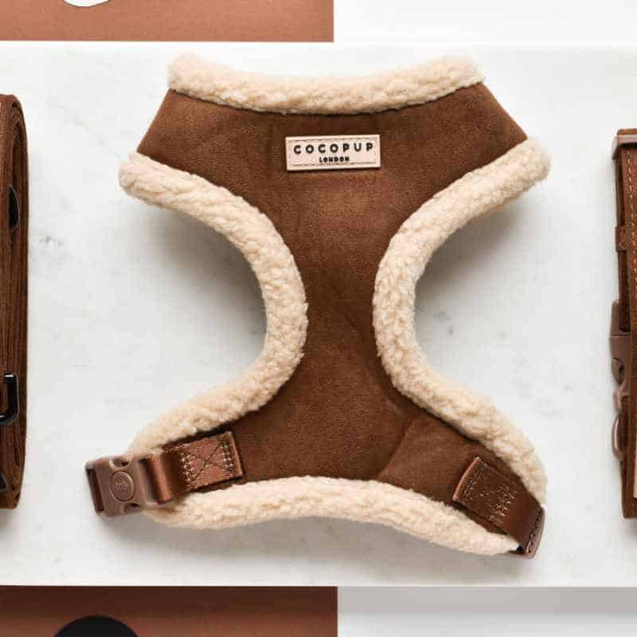 Nastavitelný postroj Cocopup - Brown Aviator