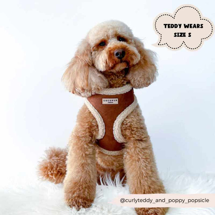 Nastavitelný postroj Cocopup - Brown Aviator