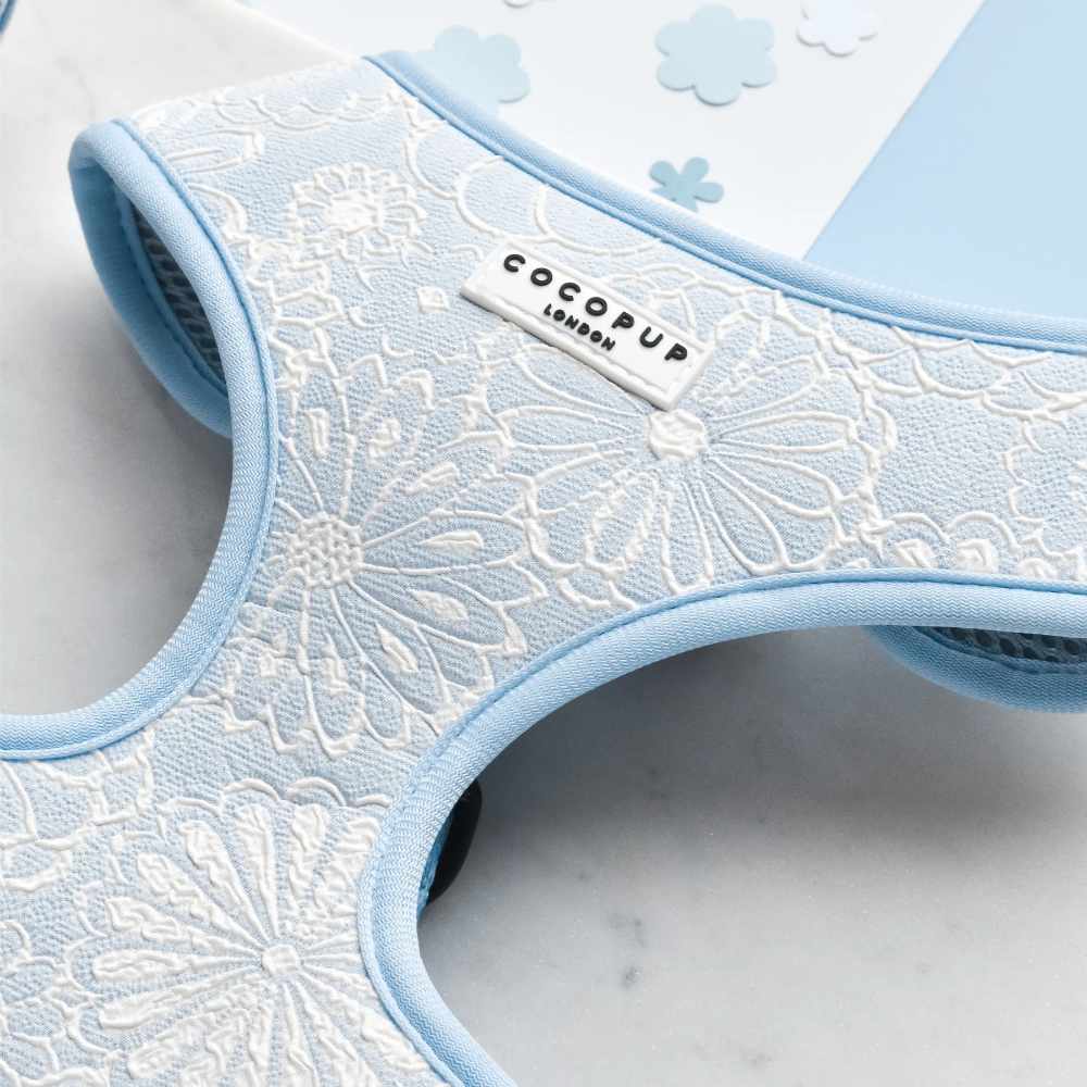 Cocopup Adjustable Harness - Baby Blue Flower