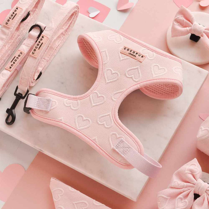 Nastavitelný postroj Cocopup - Baby pink heart
