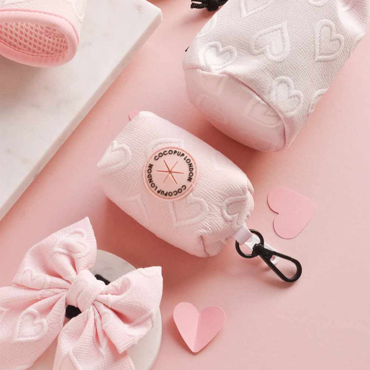 Cocopup pouzdro na sáčky - Baby pink heart