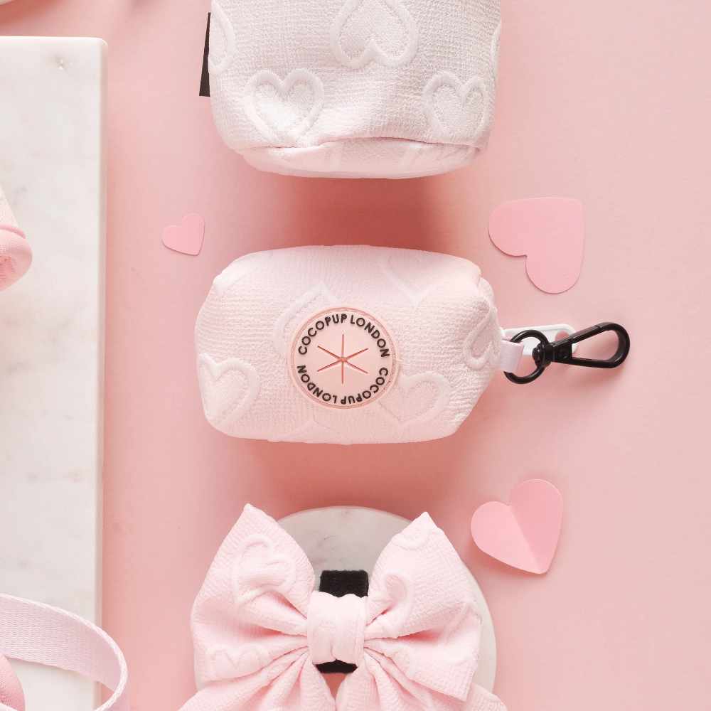 Cocopup pouzdro na sáčky - Baby pink heart