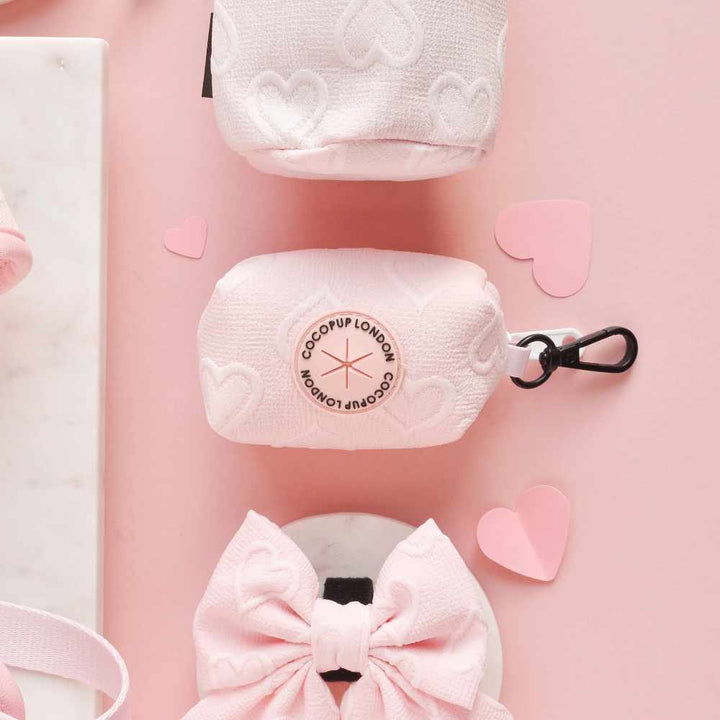 Cocopup pouzdro na sáčky - Baby pink heart