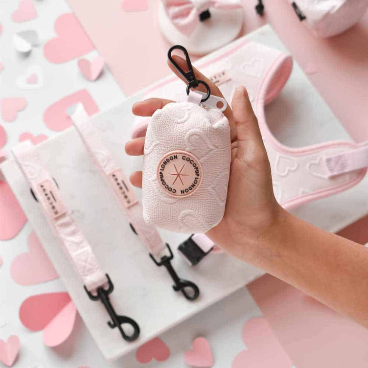 Cocopup pouzdro na sáčky - Baby pink heart