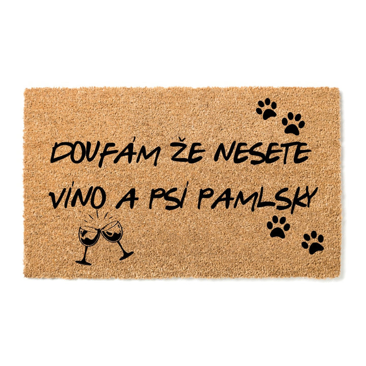 Rohožka Víno a Pamlsky