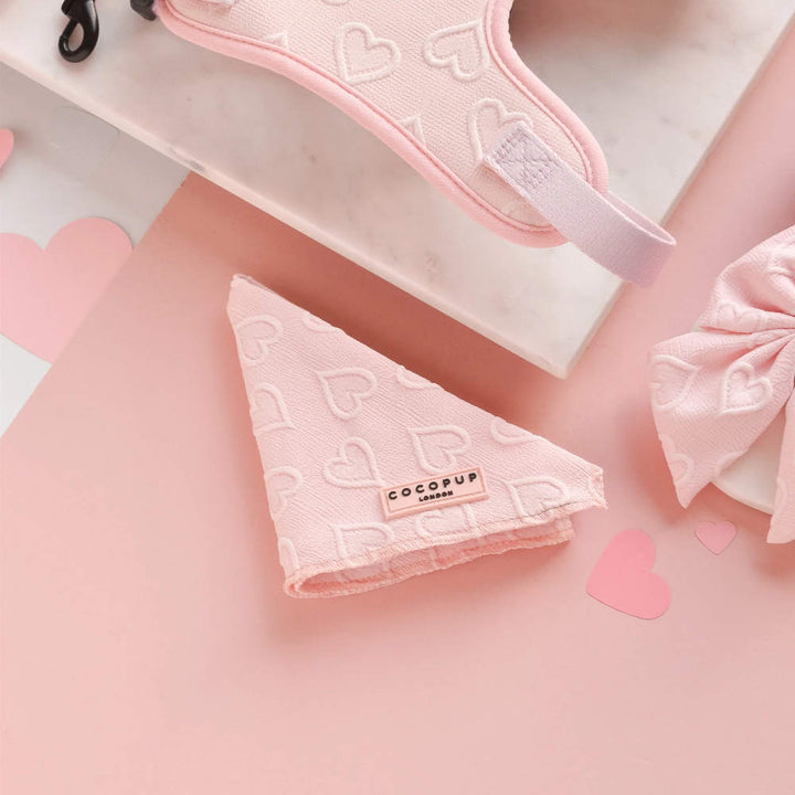 Šátek CocoPup Baby pink heart