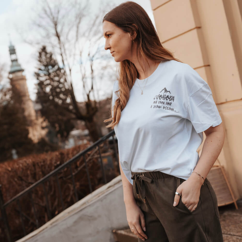 Dámské tričko Freedom - white